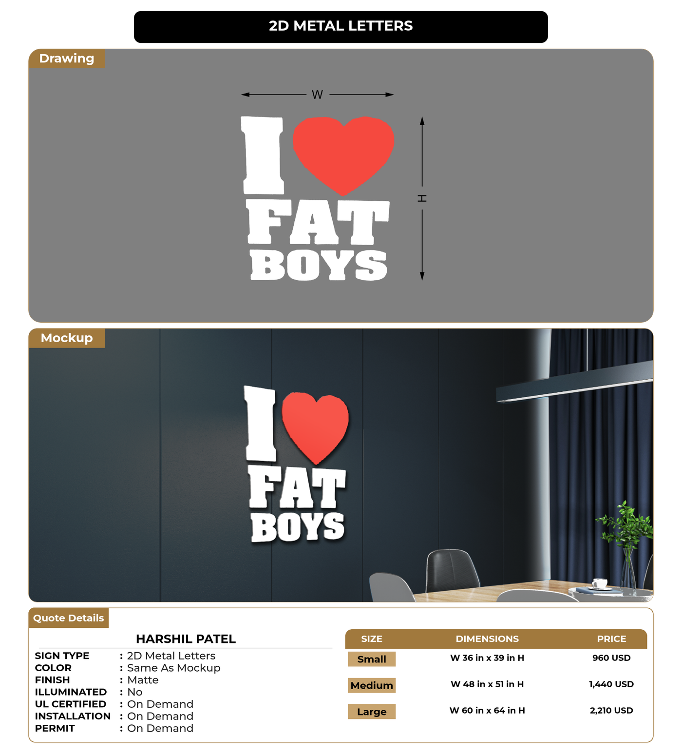CUSTOM MOCKUP SIGN FOR Harshil Patel