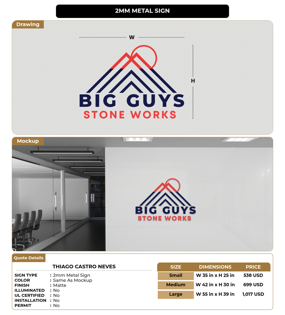 CUSTOM MOCKUP SIGN FOR Thiago Castro Neves