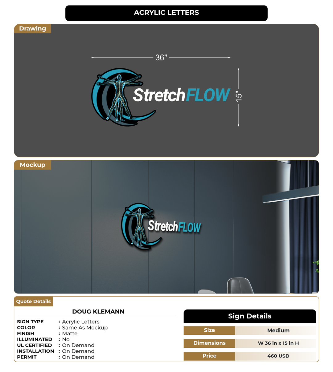 CUSTOM MOCKUP SIGN FOR Doug Klemann