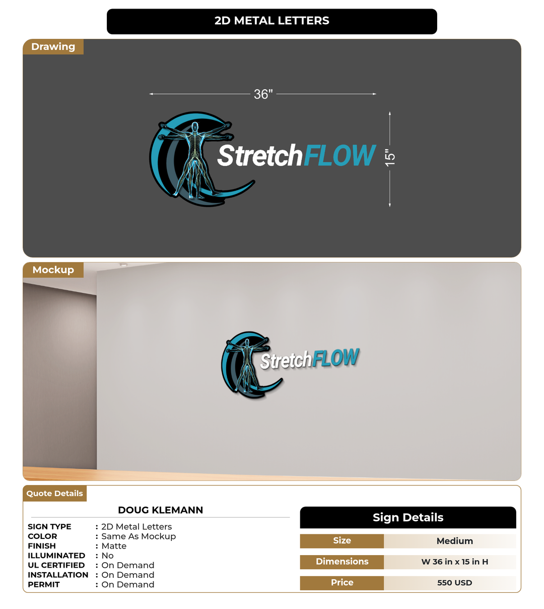 CUSTOM MOCKUP SIGN FOR Doug Klemann