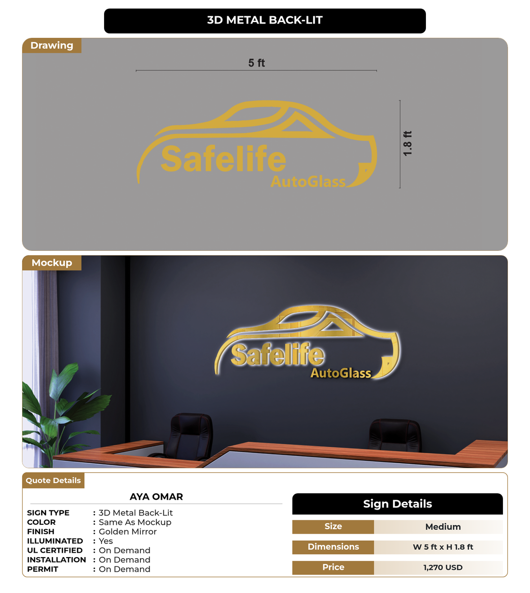 CUSTOM MOCKUP SIGN FOR Aya omar