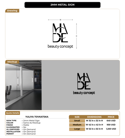 CUSTOM MOCKUP SIGN FOR Yuliya Tovkatska