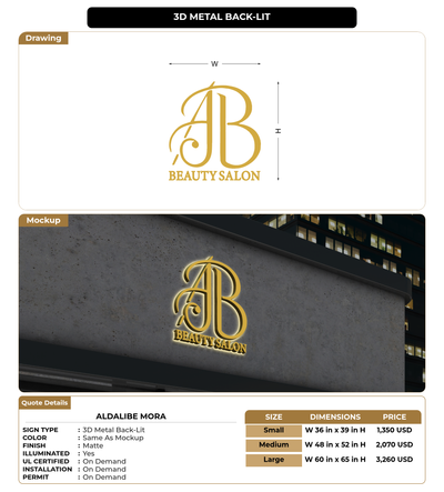 CUSTOM MOCKUP SIGN FOR Aldalibe mora