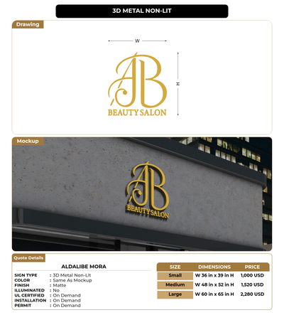 CUSTOM MOCKUP SIGN FOR Aldalibe mora