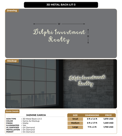 CUSTOM MOCKUP SIGN FOR Jazmine Garcia
