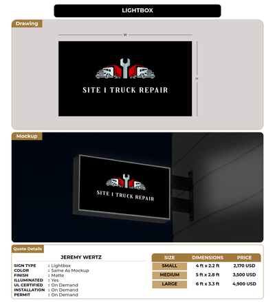 CUSTOM MOCKUP SIGN FOR Jeremy wertz