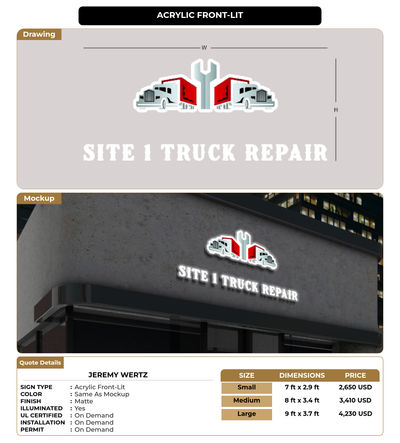CUSTOM MOCKUP SIGN FOR Jeremy wertz