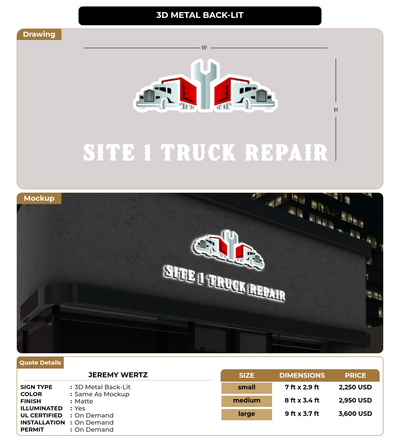 CUSTOM MOCKUP SIGN FOR Jeremy wertz