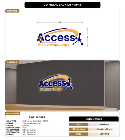 CUSTOM MOCKUP SIGN FOR Paul Flores