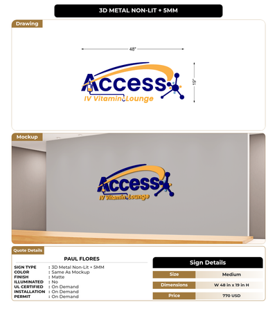 CUSTOM MOCKUP SIGN FOR Paul Flores