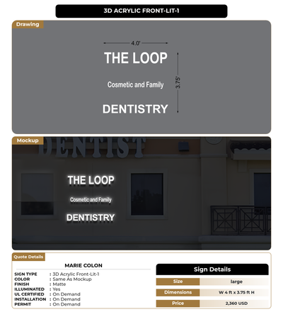 CUSTOM MOCKUP SIGN FOR marie colon