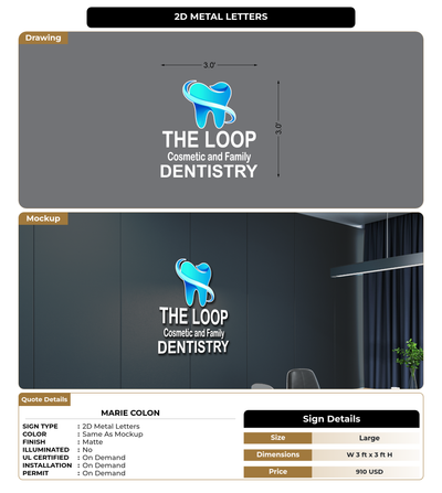 CUSTOM MOCKUP SIGN FOR marie colon