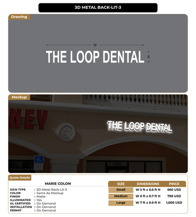 CUSTOM MOCKUP SIGN FOR marie colon