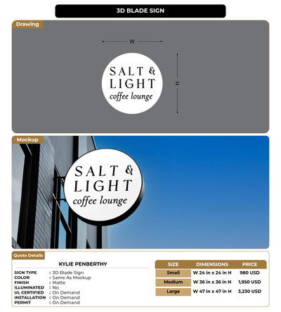 CUSTOM MOCKUP SIGN FOR Kylie Penberthy