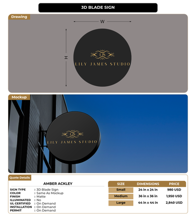 CUSTOM MOCKUP SIGN FOR Amber Ackley