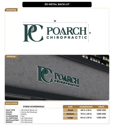 CUSTOM MOCKUP SIGN FOR sydni schernikau