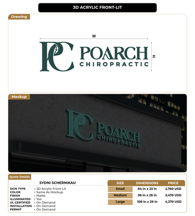 CUSTOM MOCKUP SIGN FOR sydni schernikau