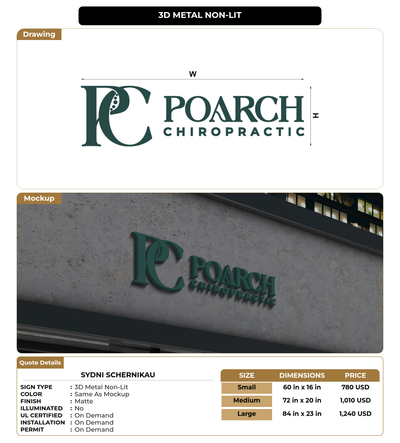 CUSTOM MOCKUP SIGN FOR sydni schernikau