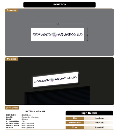 CUSTOM MOCKUP SIGN FOR Patrick Neiman