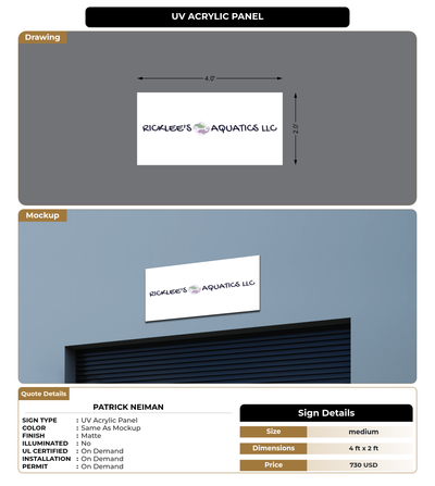 CUSTOM MOCKUP SIGN FOR Patrick Neiman