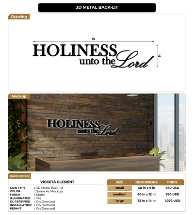 CUSTOM MOCKUP SIGN FOR Vicketa  Clement