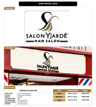 CUSTOM MOCKUP SIGN FOR Keisha Ellington
