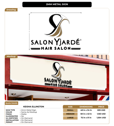 CUSTOM MOCKUP SIGN FOR Keisha Ellington