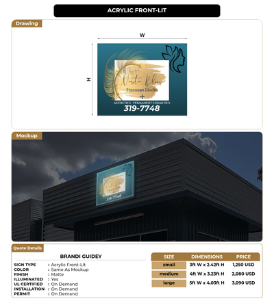 CUSTOM MOCKUP SIGN FOR Brandi guidey