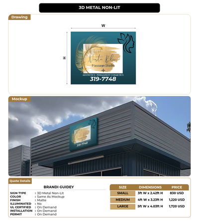 CUSTOM MOCKUP SIGN FOR Brandi guidey