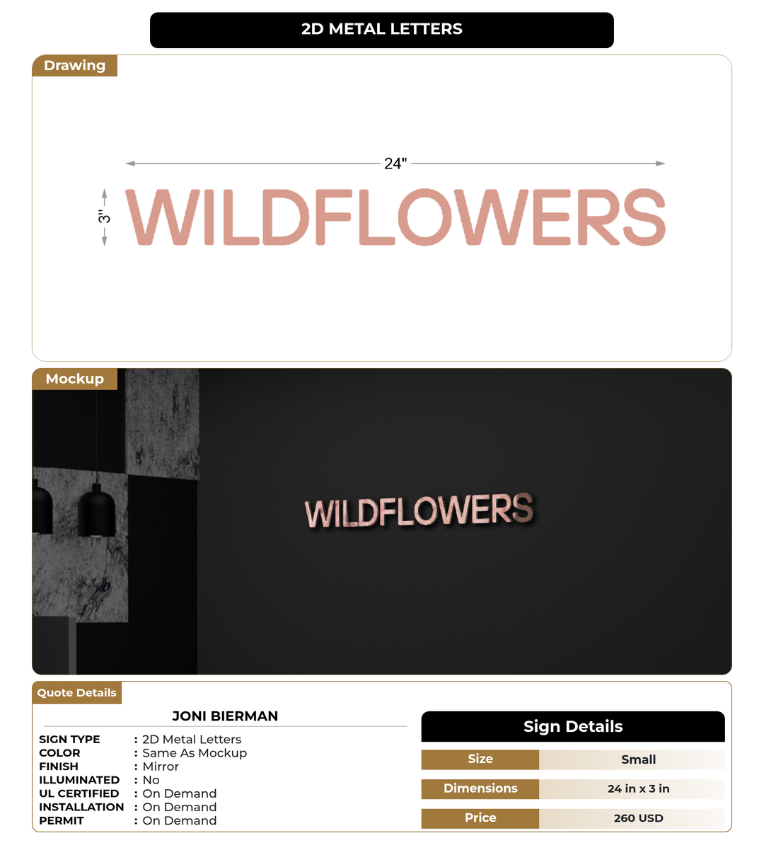 CUSTOM MOCKUP SIGN FOR Joni Bierman