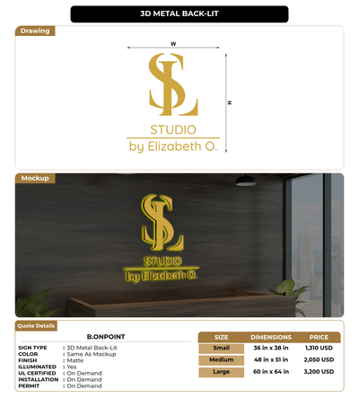 CUSTOM MOCKUP SIGN FOR B.ONPOINT