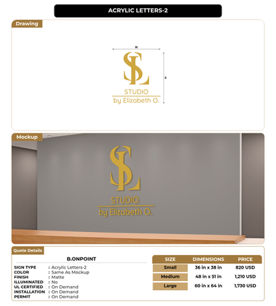CUSTOM MOCKUP SIGN FOR B.ONPOINT