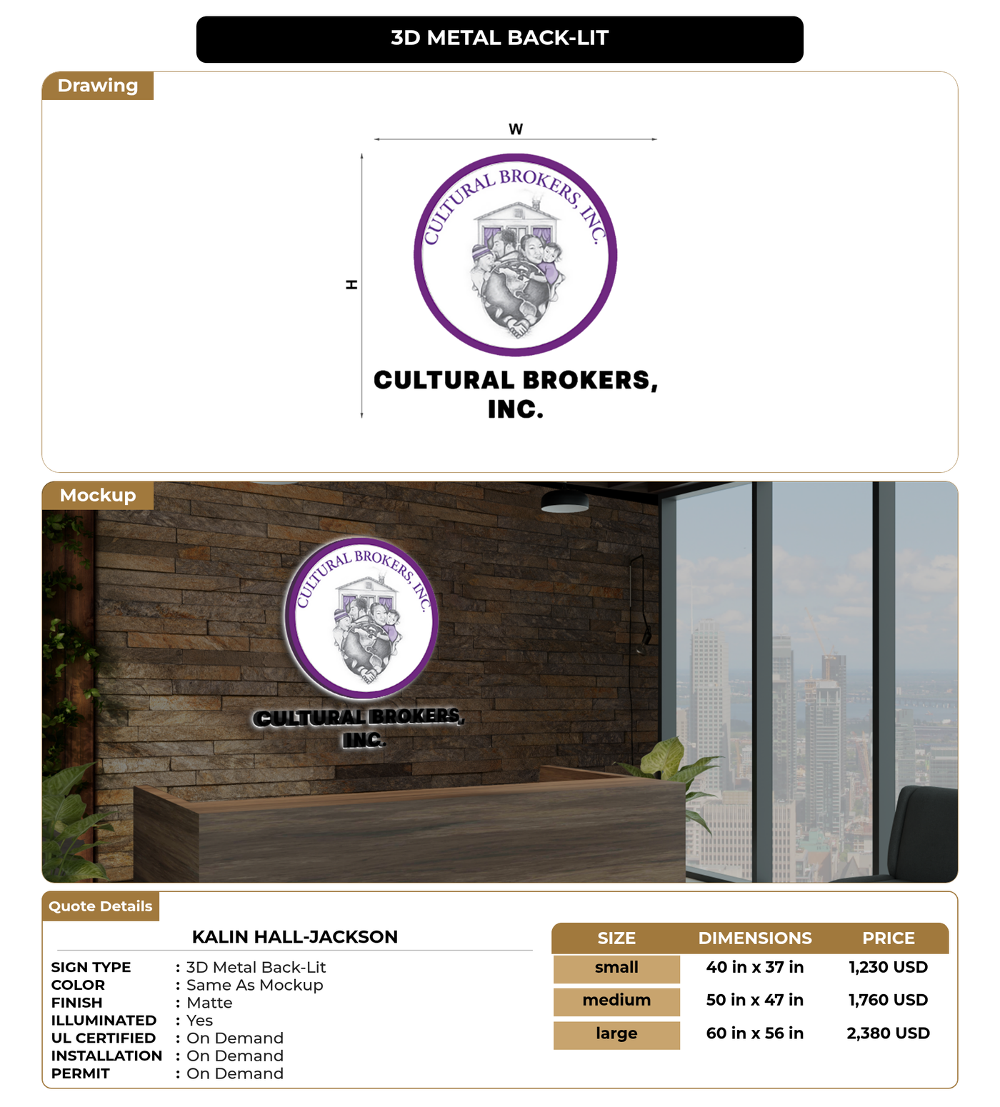 CUSTOM MOCKUP SIGN FOR Kalin Hall-Jackson