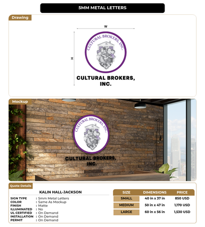 CUSTOM MOCKUP SIGN FOR Kalin Hall-Jackson