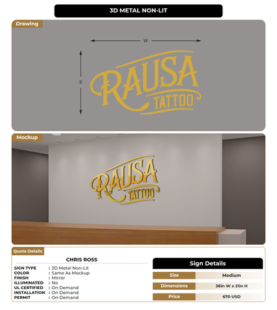 CUSTOM MOCKUP SIGN FOR Chris Ross