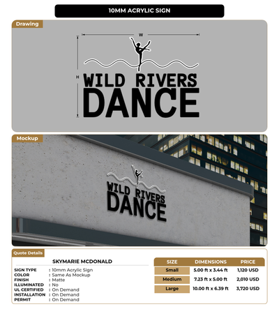 CUSTOM MOCKUP SIGN FOR SkyMarie McDonald