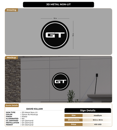 CUSTOM MOCKUP SIGN FOR David Killian