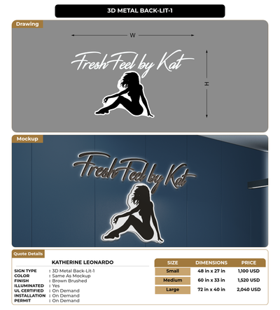 CUSTOM MOCKUP SIGN FOR katherine leonardo