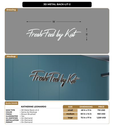 CUSTOM MOCKUP SIGN FOR katherine leonardo