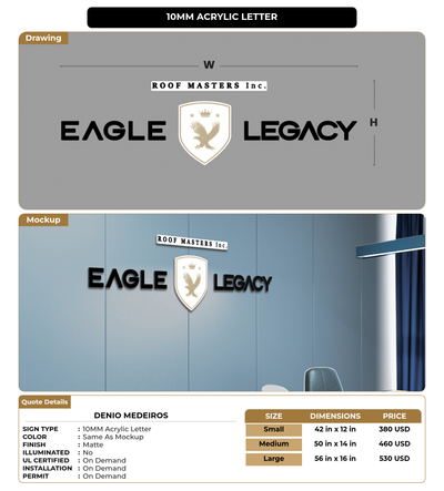 CUSTOM MOCKUP SIGN FOR Denio  Medeiros