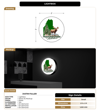CUSTOM MOCKUP SIGN FOR Justin Fuller