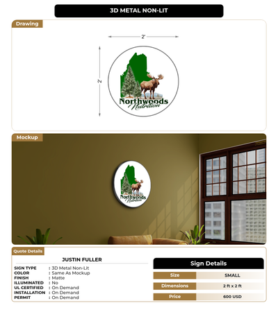 CUSTOM MOCKUP SIGN FOR Justin Fuller