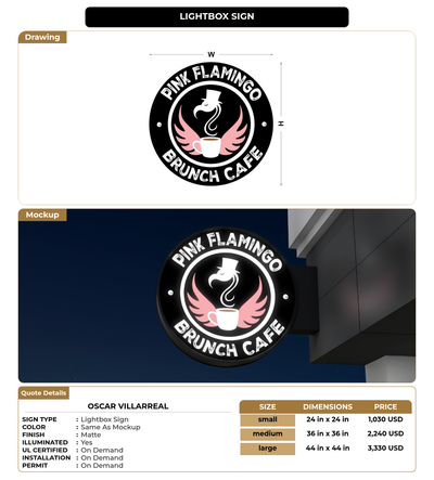 CUSTOM MOCKUP SIGN FOR Oscar Villarreal