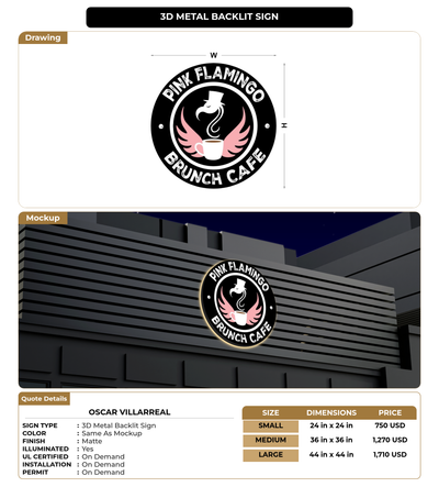 CUSTOM MOCKUP SIGN FOR Oscar Villarreal
