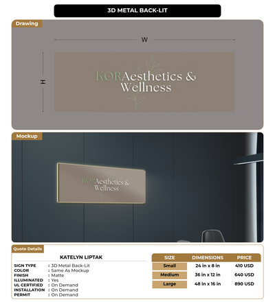 CUSTOM MOCKUP SIGN FOR Katelyn Liptak