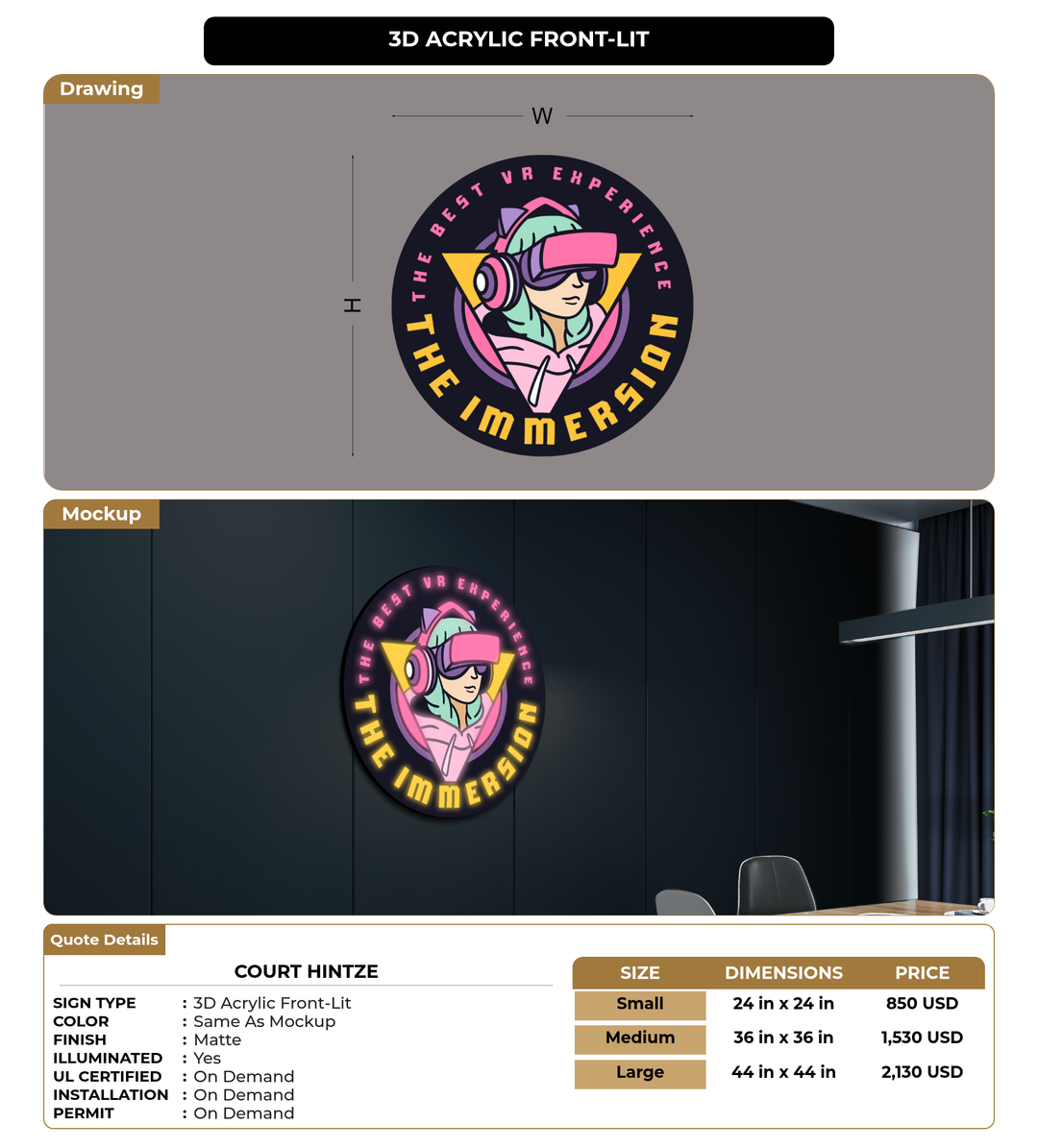 CUSTOM MOCKUP SIGN FOR Court Hintze