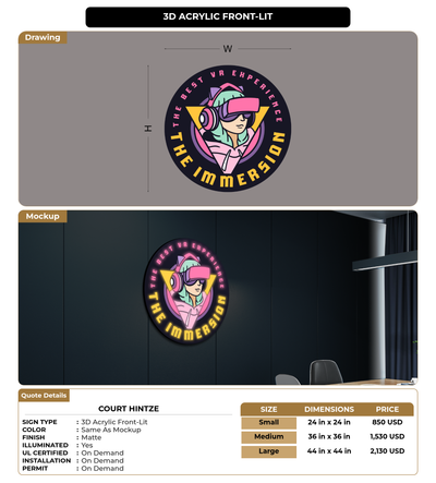 CUSTOM MOCKUP SIGN FOR Court Hintze