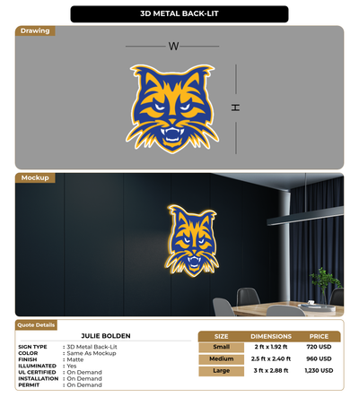 CUSTOM MOCKUP SIGN FOR Julie Bolden