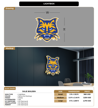 CUSTOM MOCKUP SIGN FOR Julie Bolden