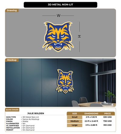 CUSTOM MOCKUP SIGN FOR Julie Bolden